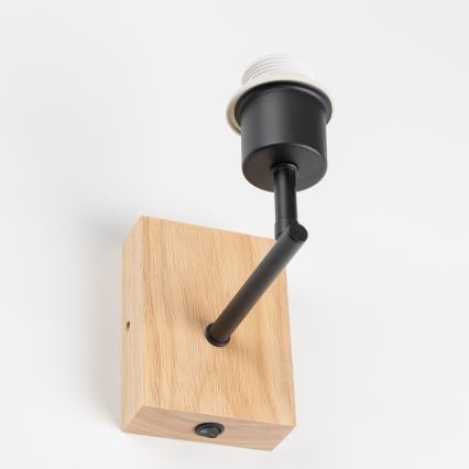 Brilagi - Zidna lampa NUBILA WOOD 1xE27/25W/230V hrast/tamno plava