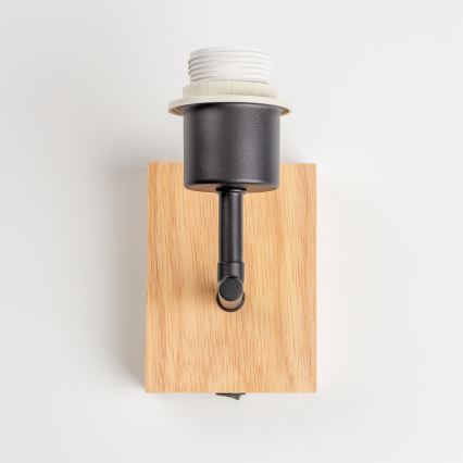 Brilagi - Zidna lampa NUBILA WOOD 1xE27/25W/230V hrast/zelena