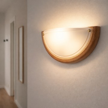 Brilagi - Zidna lampa ORBIS 1xE27/60W/230V 30 cm borovina