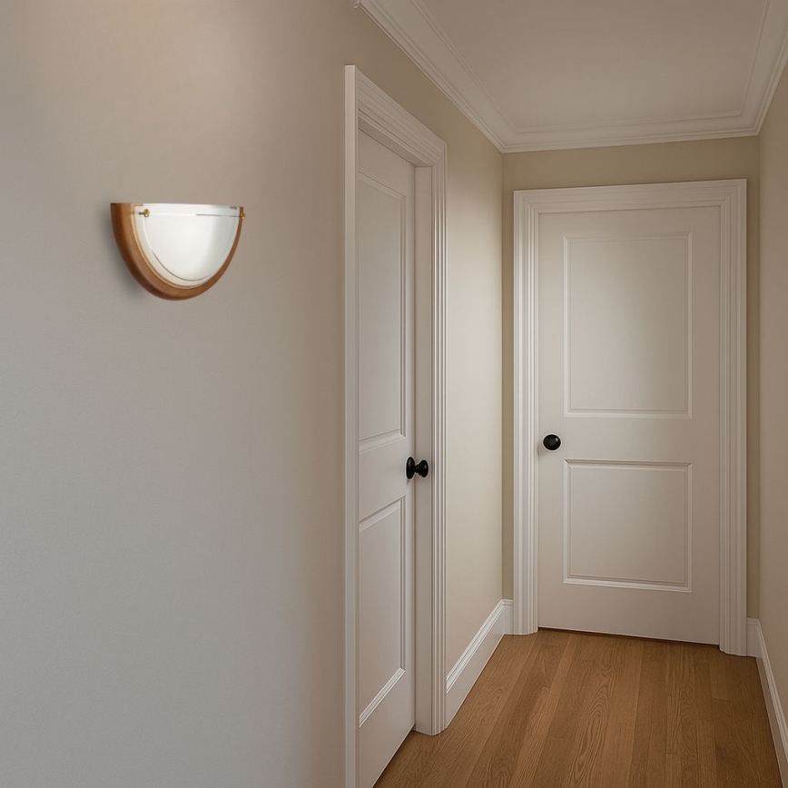 Brilagi - Zidna lampa ORBIS 1xE27/60W/230V 30 cm borovina