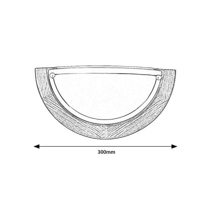 Brilagi - Zidna lampa ORBIS 1xE27/60W/230V 30 cm borovina