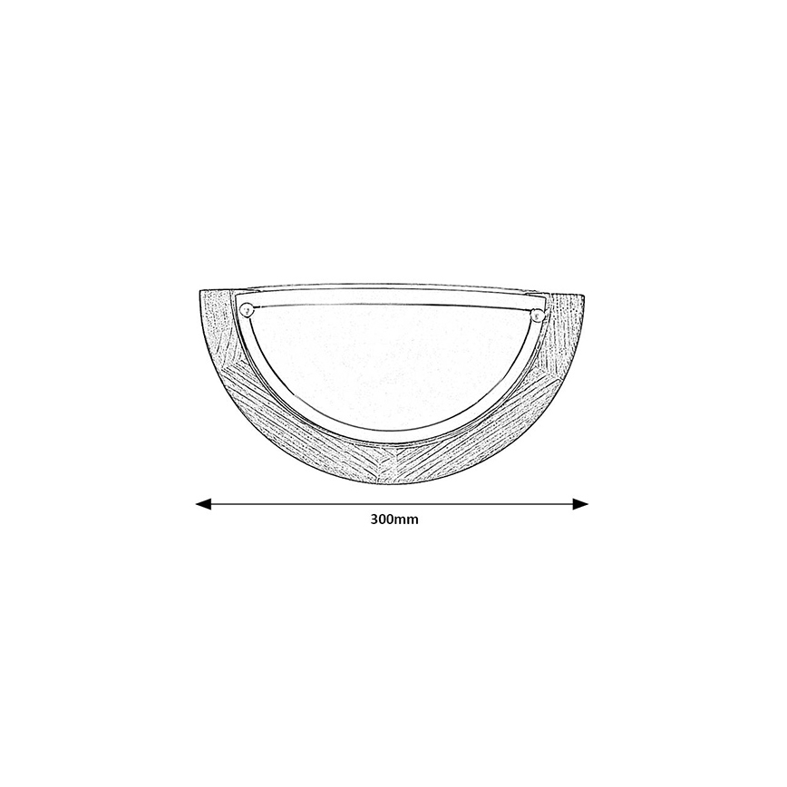 Brilagi - Zidna lampa ORBIS 1xE27/60W/230V 30 cm borovina
