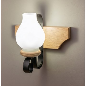 Brilagi - Zidna lampa QUEEN 1xE14/40W/230V hrast