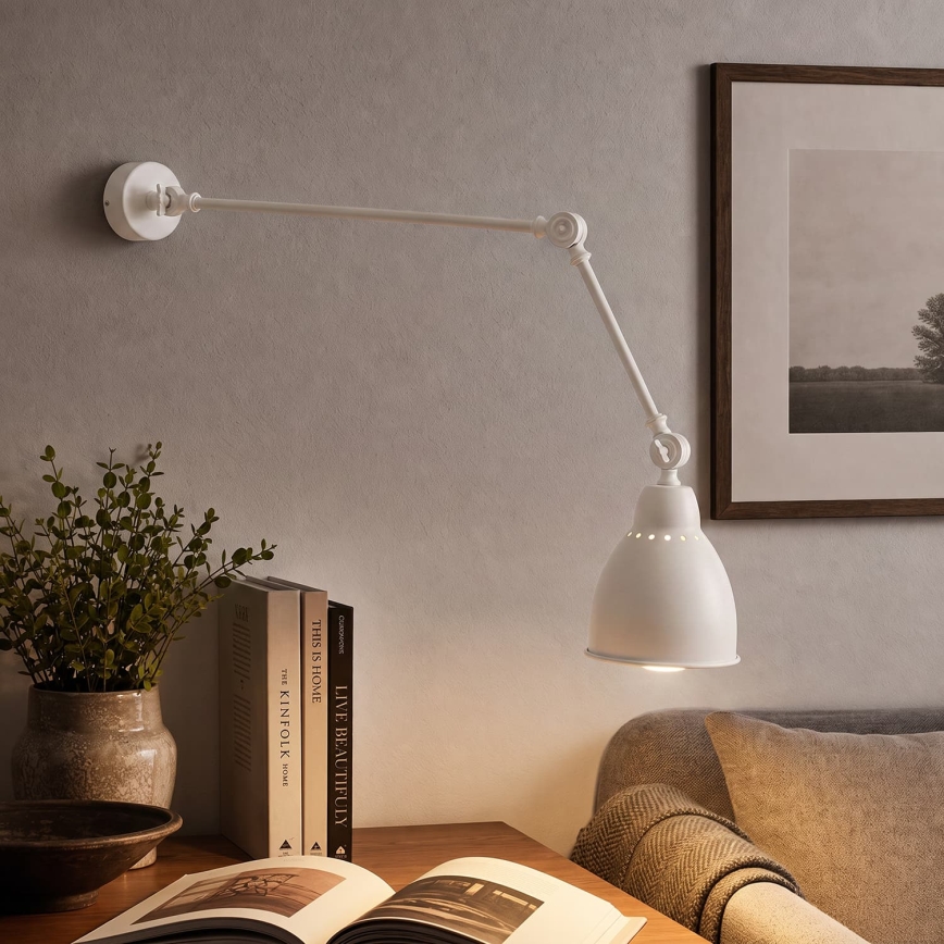 BRILAGI - Zidna lampa QUILL 1xE27/40W/230V 83 cm bela