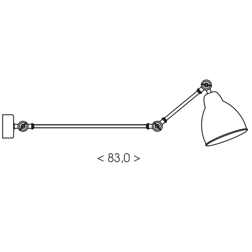 Brilagi - Zidna lampa QUILL 1xE27/40W/230V 83 cm bela