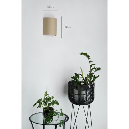 Brilagi - Zidna lampa SEMI 1xE27/15W/230V pr. 20 cm bež