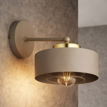 Brilagi - Zidna lampa SPRING 1xE27/60W/230V bež/zlatna