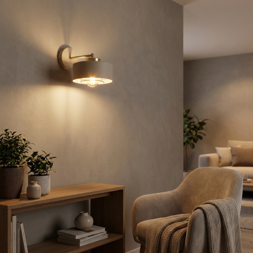 Brilagi - Zidna lampa SPRING 1xE27/60W/230V bež/zlatna