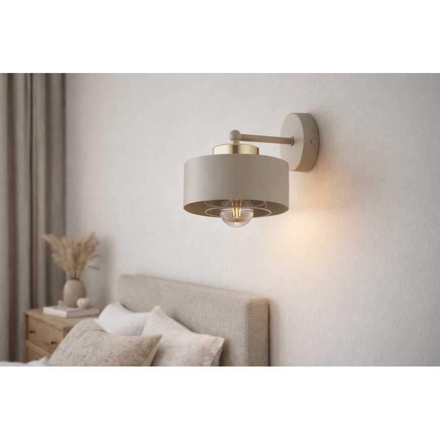Brilagi - Zidna lampa SPRING 1xE27/60W/230V bež/zlatna