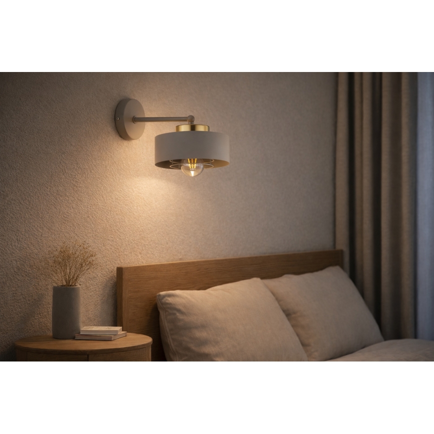 Brilagi - Zidna lampa SPRING 1xE27/60W/230V bež/zlatna