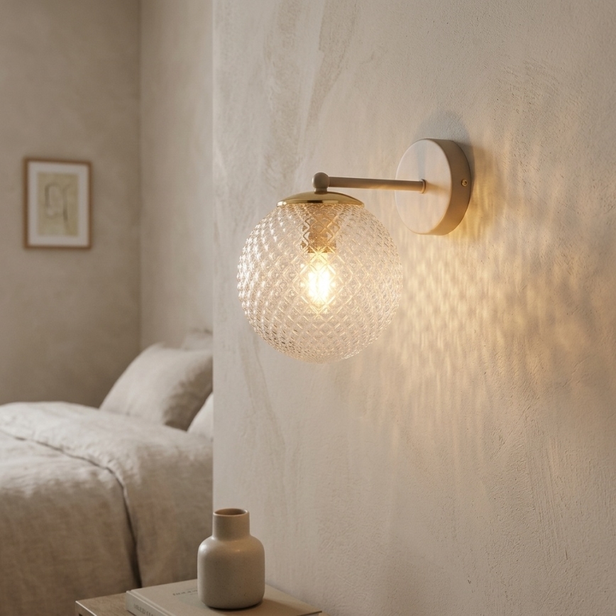 BRILAGI - Zidna lampa STELLA 1xE27/60W/230V bež/zlatna
