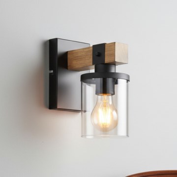 Brilagi - Zidna lampa VISTA 1xE27/60W/230V hrast