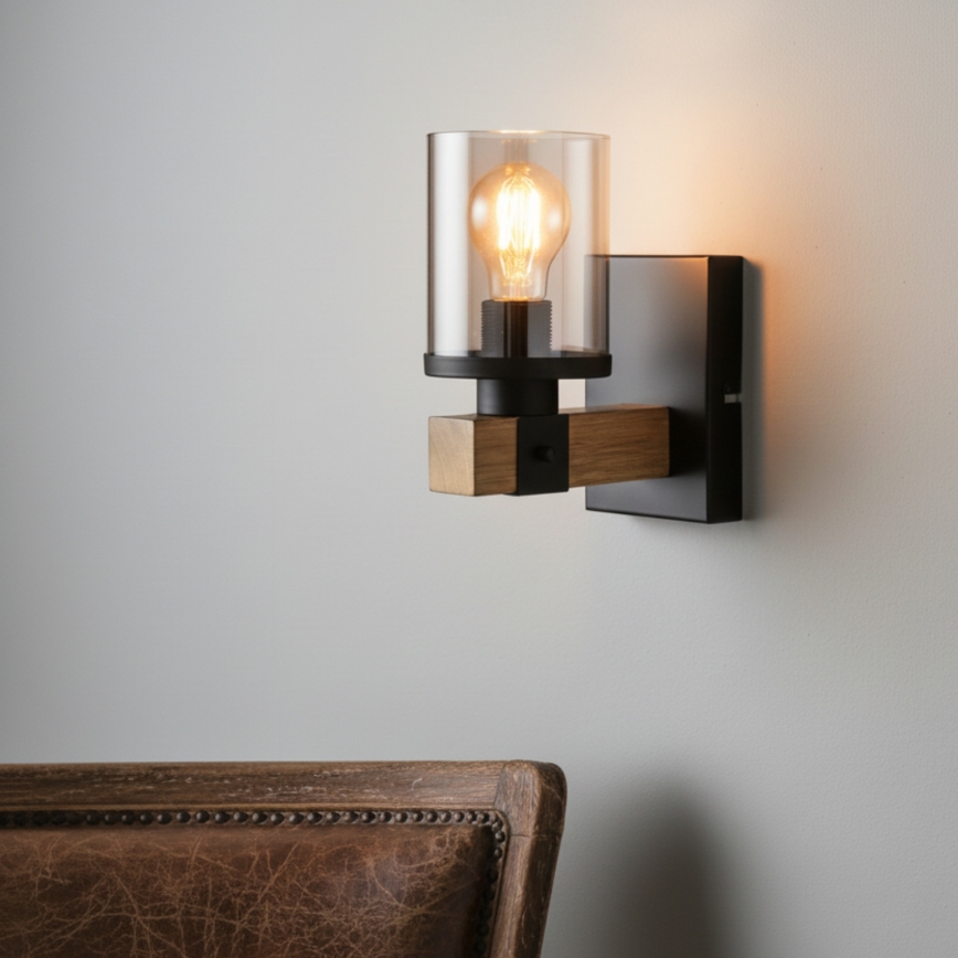 Brilagi - Zidna lampa VISTA 1xE27/60W/230V hrast