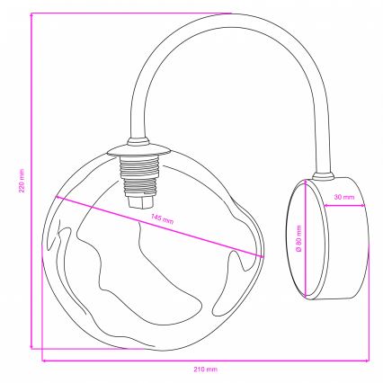 BRILAGI - Zidna lampa VULCANO 1xG9/8W/230V bež/zadimljena bež