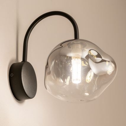 BRILAGI - Zidna lampa VULCANO 1xG9/8W/230V crna/zadimljena crna