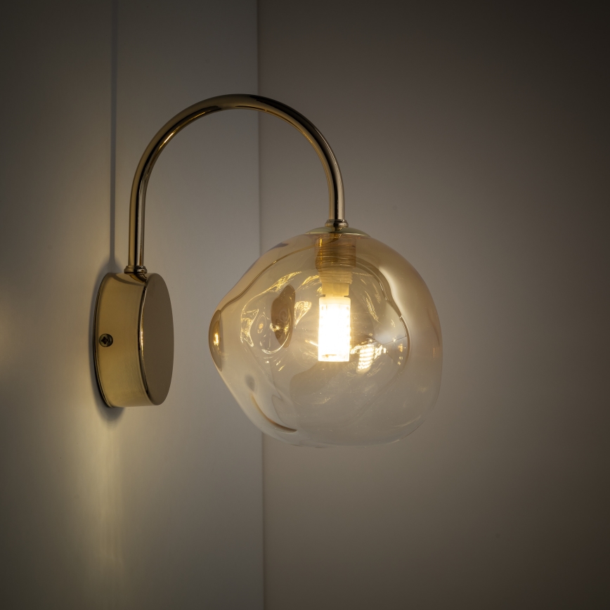 Brilagi - Zidna lampa VULCANO 1xG9/8W/230V zlatna/zadimljeno bež
