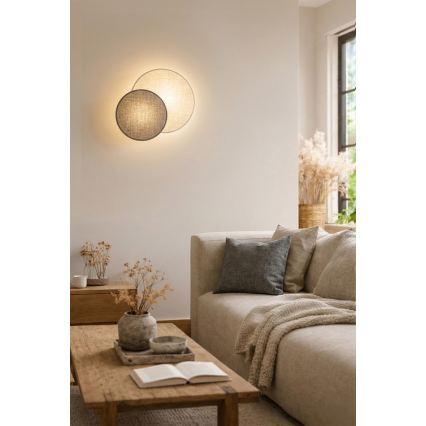 Brilagi - Zidna svetiljka CIRCLES 1xE27/60W/230V, prečnika 35 cm, krem/siva