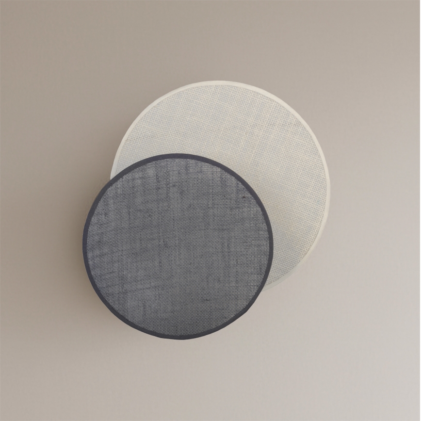 Brilagi - Zidna svetiljka CIRCLES 1xE27/60W/230V, prečnika 35 cm, krem/siva
