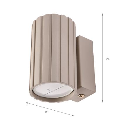Brilagi - Zidna svetiljka CRISPINA 1xGU10/10W/230V 10 cm bež