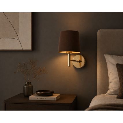 BRILAGI - Zidna svetiljka MONTE 1xE27/60W/230V braon/zlatna