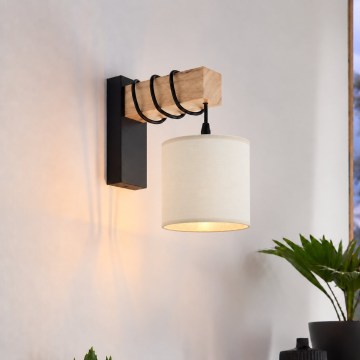 BRILAGI - Zidna svetiljka NUBILA 1xE27/60W/230V braon/crna/krem