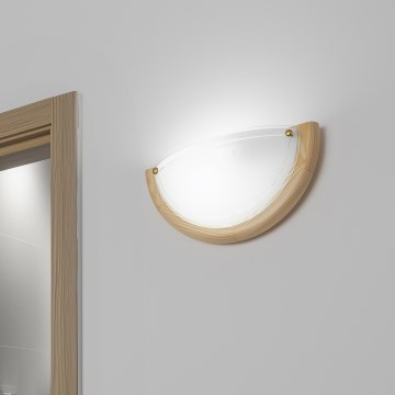 Brilagi - Zidna svetiljka ORBIS 1xE27/60W/230V, 30 cm, borovina