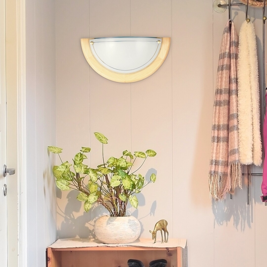 Brilagi - Zidna svetiljka ORBIS 1xE27/60W/230V, 30 cm, borovina