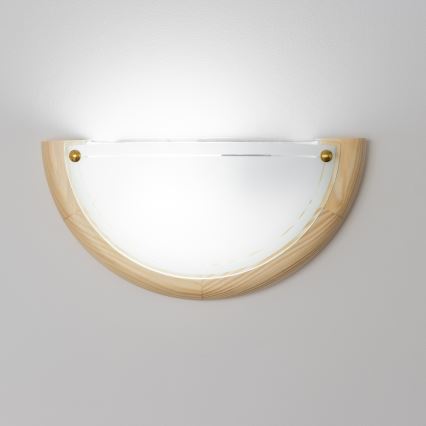 Brilagi - Zidna svetiljka ORBIS 1xE27/60W/230V, 30 cm, borovina