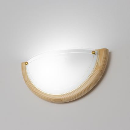 Brilagi - Zidna svetiljka ORBIS 1xE27/60W/230V, 30 cm, borovina