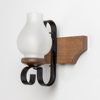 Brilagi - Zidna svetiljka QUEEN 1xE14/40W/230V buk/orah