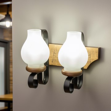 Brilagi - Zidna svetiljka QUEEN 2xE14/40W/230V bukva