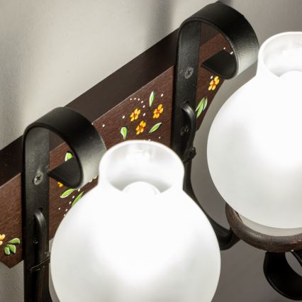 Brilagi - Zidna svetiljka QUEEN 2xE14/40W/230V bukva/wenge