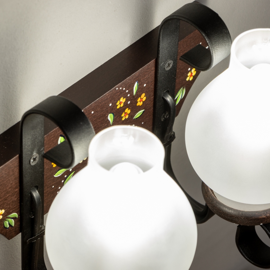 Brilagi - Zidna svetiljka QUEEN 2xE14/40W/230V bukva/wenge