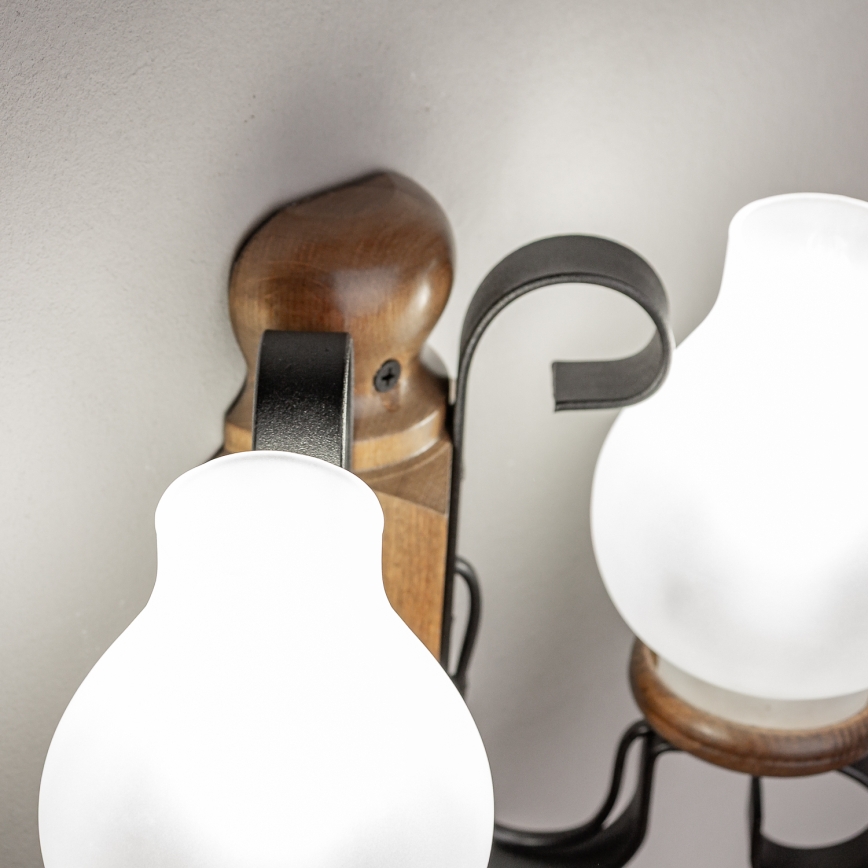 Brilagi - Zidna svetiljka RUSTIC 2xE14/40W/230V buk/orah