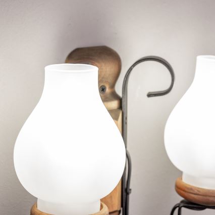 Brilagi - Zidna svetiljka RUSTIC 2xE14/40W/230V bukva