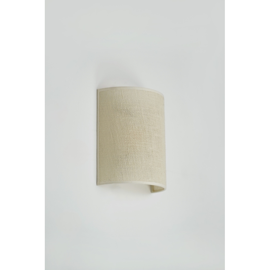 BRILAGI - Zidna svetiljka SEMI 1xE27/15W/230V prečnika 20 cm krem boje