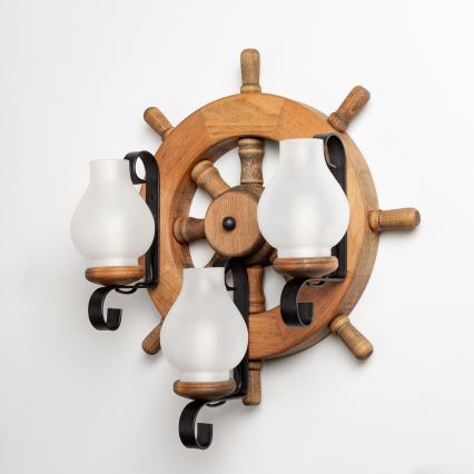 Brilagi - Zidna svetiljka TIMONA 3xE14/40W/230V bukva