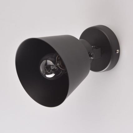 Brilagi - Zidno reflektorsko svetlo TECHNO 1xE27/60W/230V crna