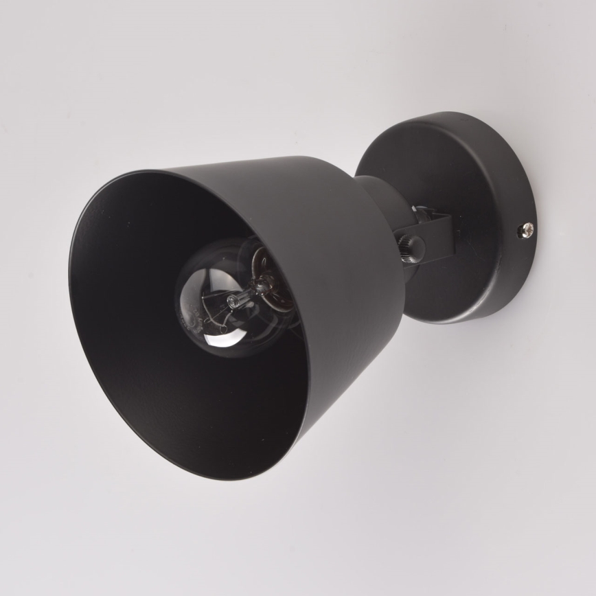 Brilagi - Zidno reflektorsko svetlo TECHNO 1xE27/60W/230V crna