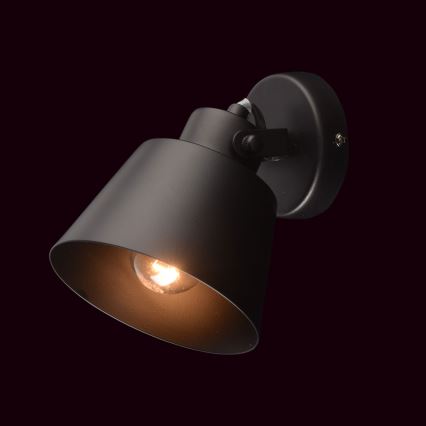 Brilagi - Zidno reflektorsko svetlo TECHNO 1xE27/60W/230V crna