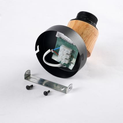 Brilagi - Zidno spot svetlo BASKLITE 1xE27/15W/230V drvo/crna