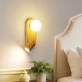 BRILAGI - Zidno spot svetlo MODERN WOOD 1xG9/5W/230V + 1xGU10/8W drvo