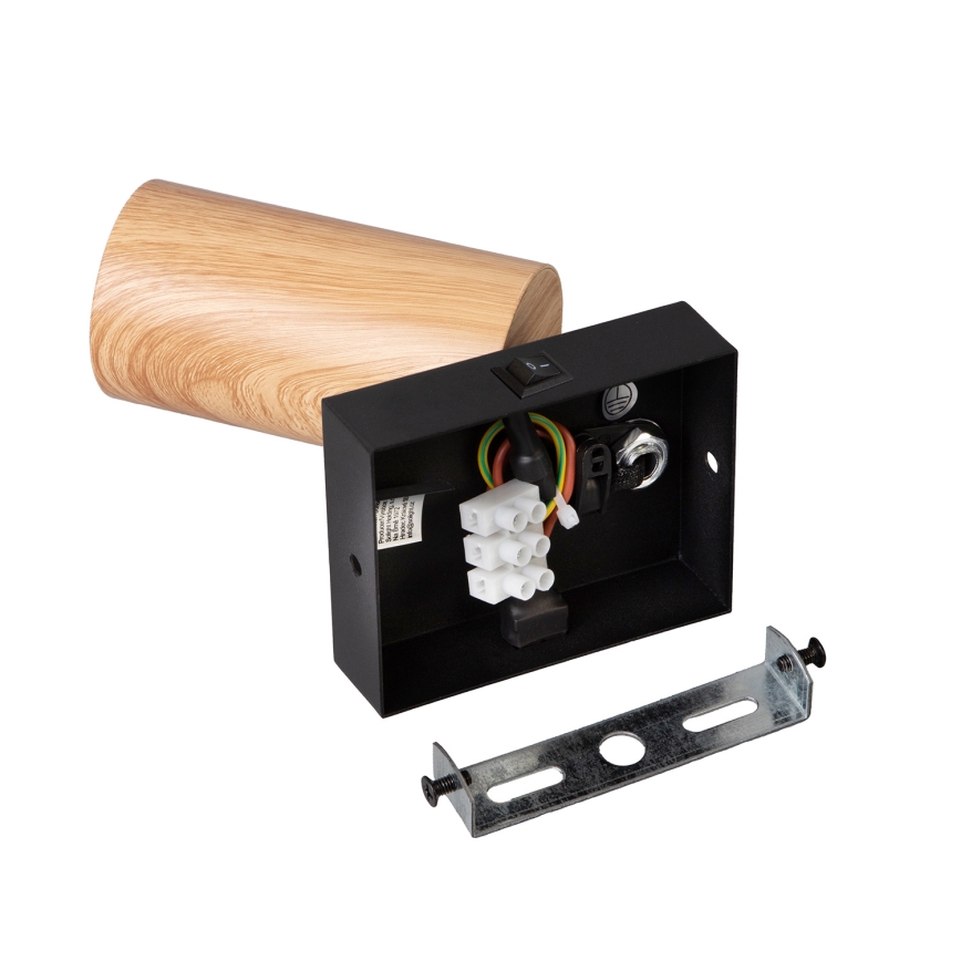 Brilagi - Zidno spot svetlo SELE 1xGU10/30W/230V crna/dekor hrasta