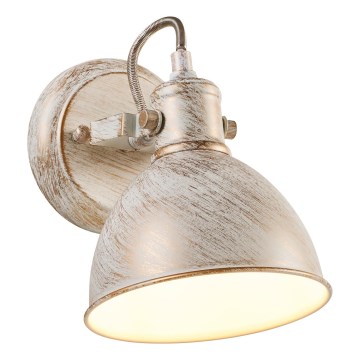 Brilagi - Zidno spot svetlo TECHNO 1xE27/60W/230V krem/patina