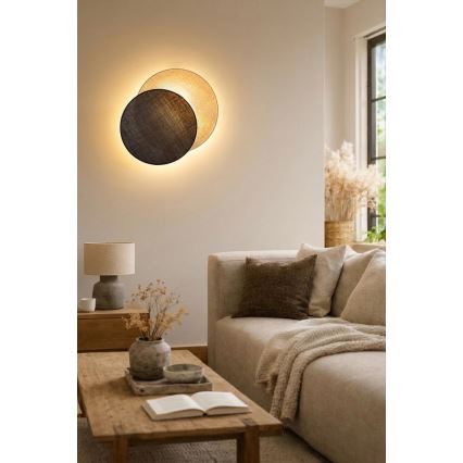Brilagi - Zidno svetlo CIRCLES 1xE27/60W/230V Ø 45 cm krem/braon