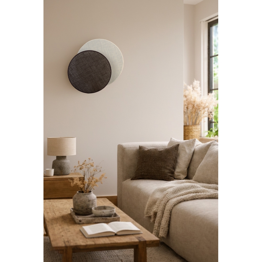 Brilagi - Zidno svetlo CIRCLES 1xE27/60W/230V Ø 45 cm krem/braon