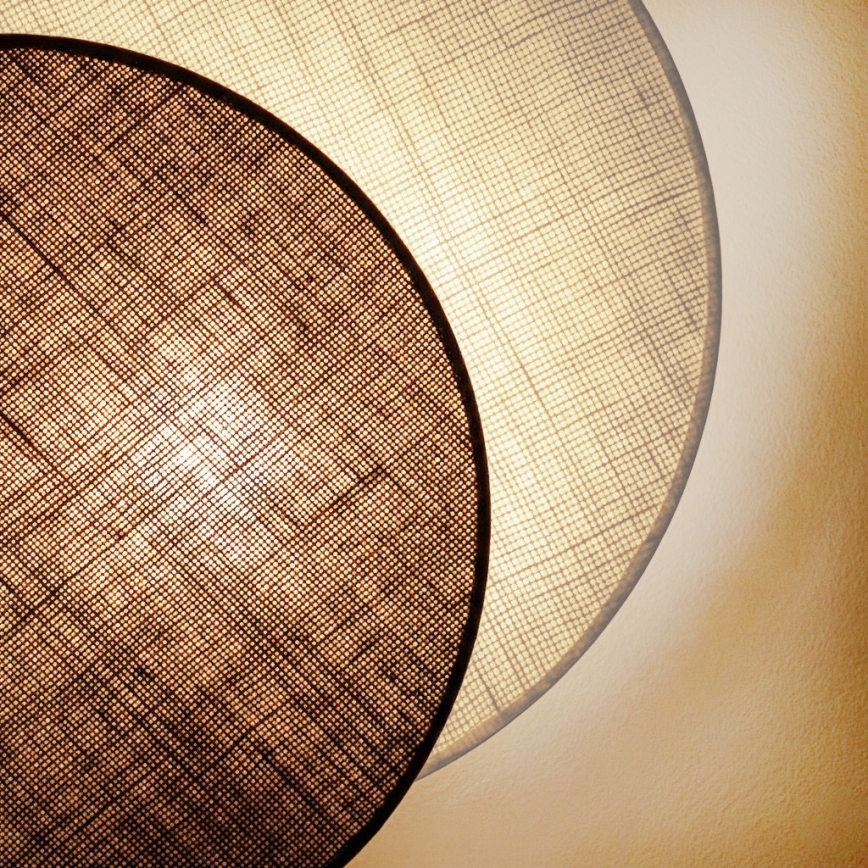 Brilagi - Zidno svetlo CIRCLES 1xE27/60W/230V Ø 45 cm krem/braon