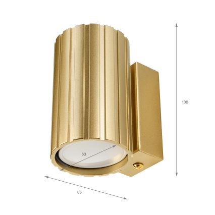 Brilagi - Zidno svetlo CRISPINA 1xGU10/10W/230V 10 cm zlatno