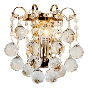 Brilagi - Zidno svetlo CRYSTAL 1xE14/60W/230V zlatno