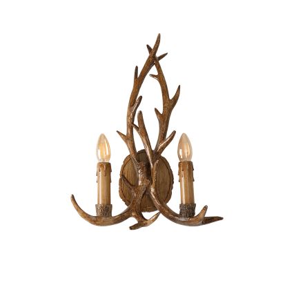 Brilagi - Zidno svetlo DEER 2xE14/10W/230V rogovi